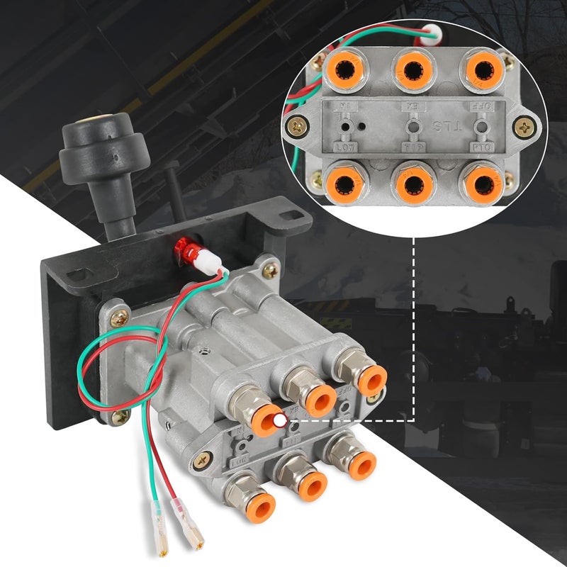 RALBDX Hydraulic Flow Control Valves with PTO Switch For Dump Truck Tipper Hydraulic System Slow Down Function Air Operated (Valve+10m Air Tube) - Image 5